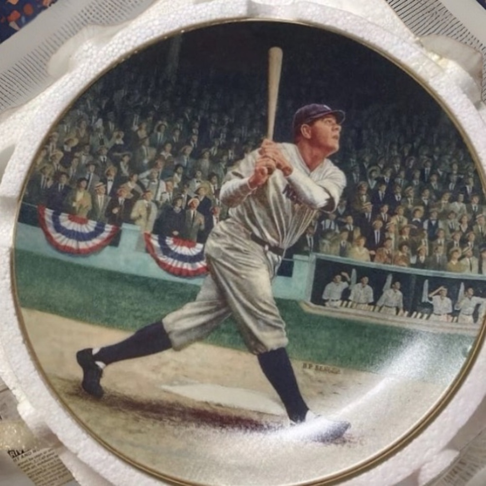 Babe Ruth Limited Edition 8” Plate Promo Card